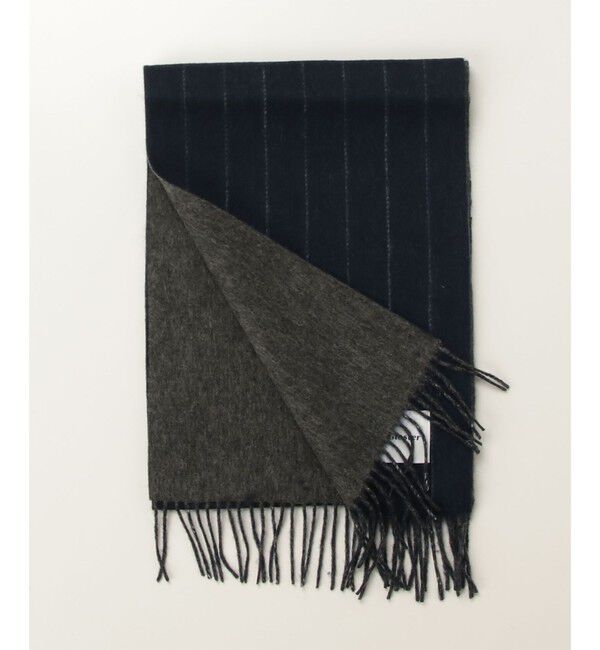 GLOSTER「【カシミヤブレンド】ウールリバーシブルチェックマフラー」|マフラー|