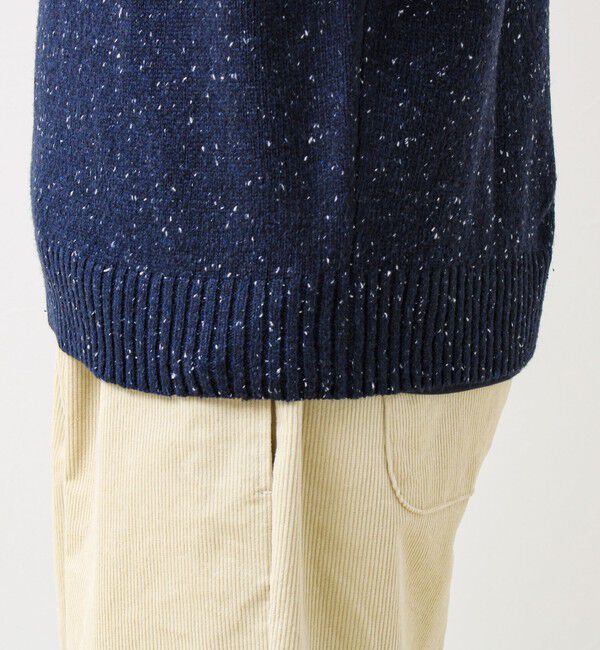 GLOSTER「【冬の大人レイヤードに】ネップハーフジッププルオーバー」|ニット・セーター|