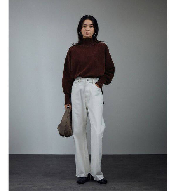 SALON adam et rope'「タートルネックプルオーバー-CreamyCotton /クリーミーコットン-」|ニット・セーター|