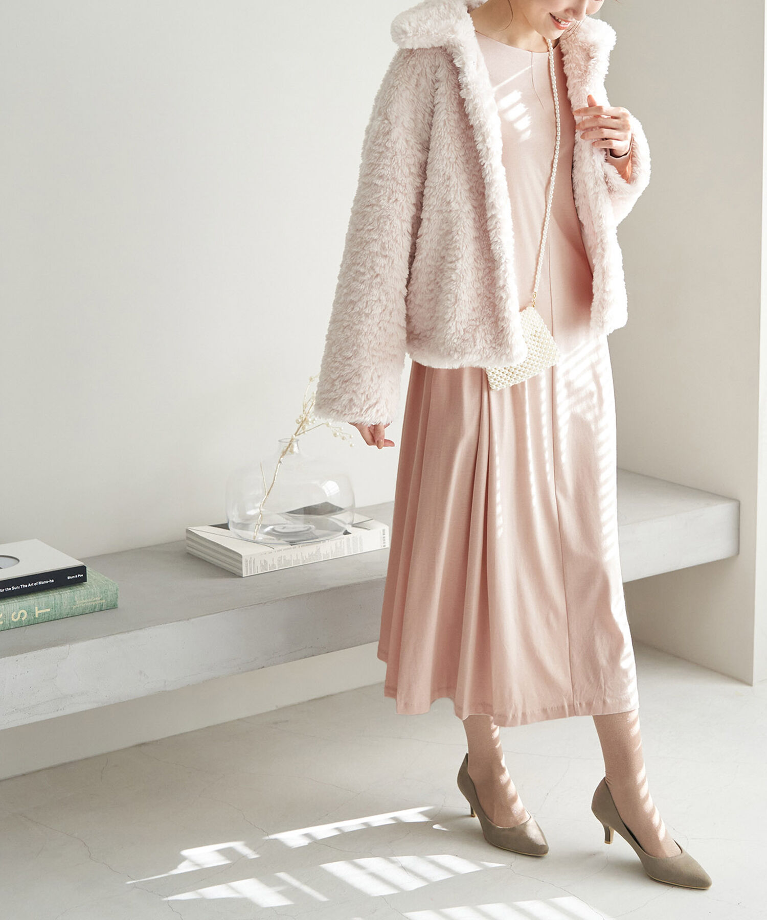 Rope&rsquo;Picnic「【一部店舗限定】【Mon E&rsquo;toile/モンエトワール】スムースコンビジャージタックDRESS」|ドレス|