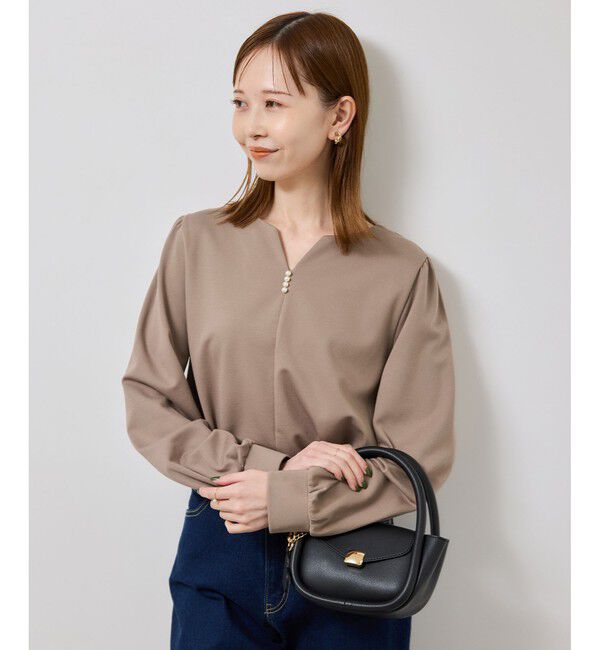 Rope&rsquo;Picnic「パール付きポンチプルオーバー/セットアップ対応」|Tシャツ・カットソー|