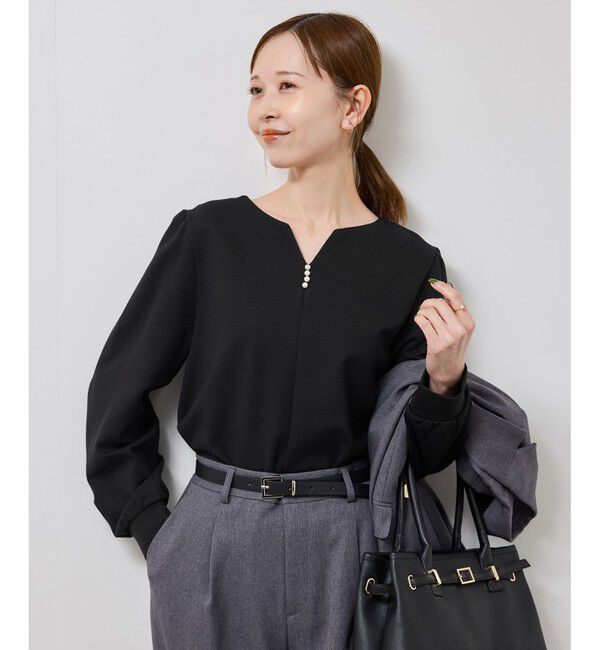 Rope&rsquo;Picnic「パール付きポンチプルオーバー/セットアップ対応」|Tシャツ・カットソー|