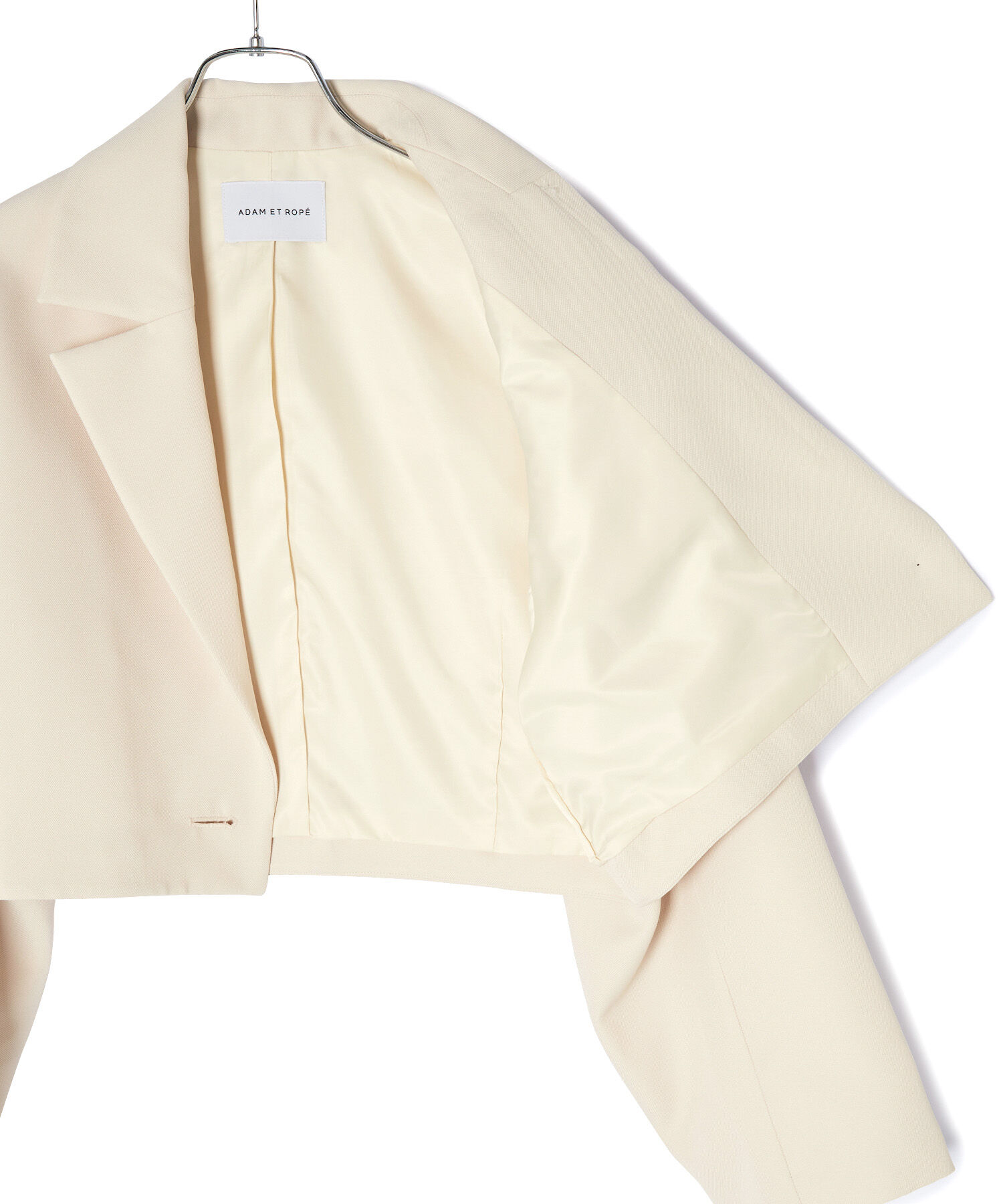 ADAM ET ROPE'「【サステナブル】ワイドスリーブショートジャケット」|テーラードジャケット|