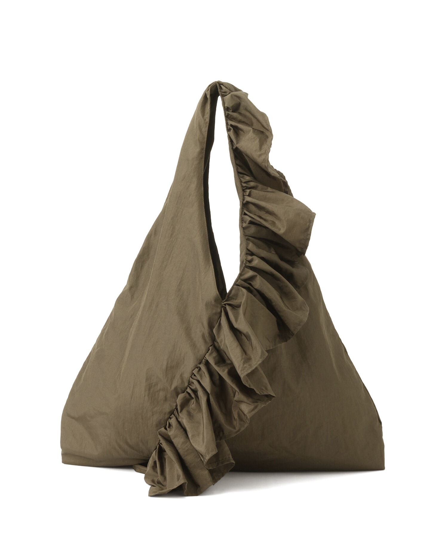 ADAM ET ROPE'「【サステナブル】ギャザーフリルバッグ」|トートバッグ|