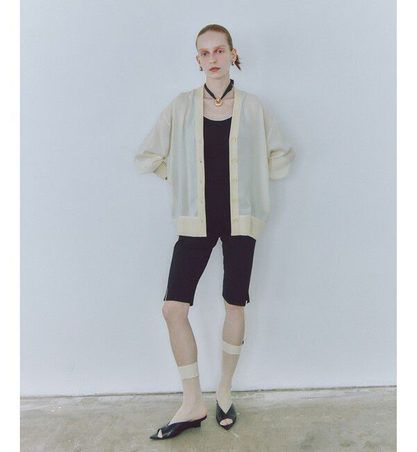 ADAM ET ROPE'「【接触冷感】ハイツイストボイルカーディガン」|カーディガン|