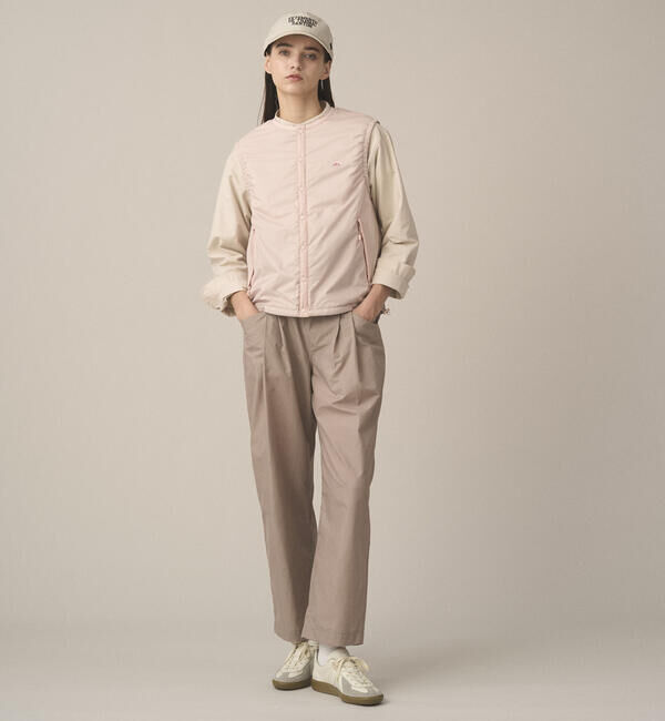 DANTON「DANTON | スタナーナイロン 2タックイージーパンツ WOMEN」|チノ|