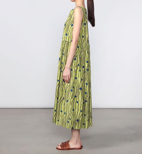 LE GLAZIK「LE GLAZIK | バティック ノースリーブワンピース WOMEN」|ワンピース|
