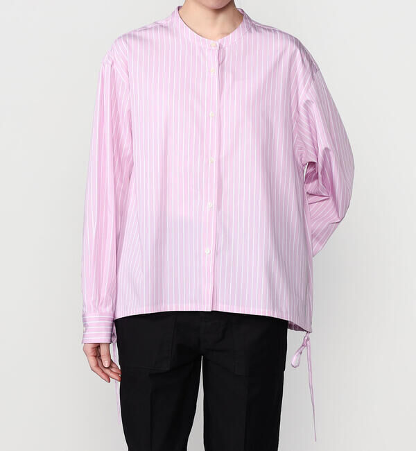  「nicholson & nicholson | 〈別注〉ドローストリングブラウス WOMEN」|シャツ・ブラウス|PINK