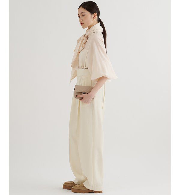  「ハイウエストタックパンツ」|チノ|