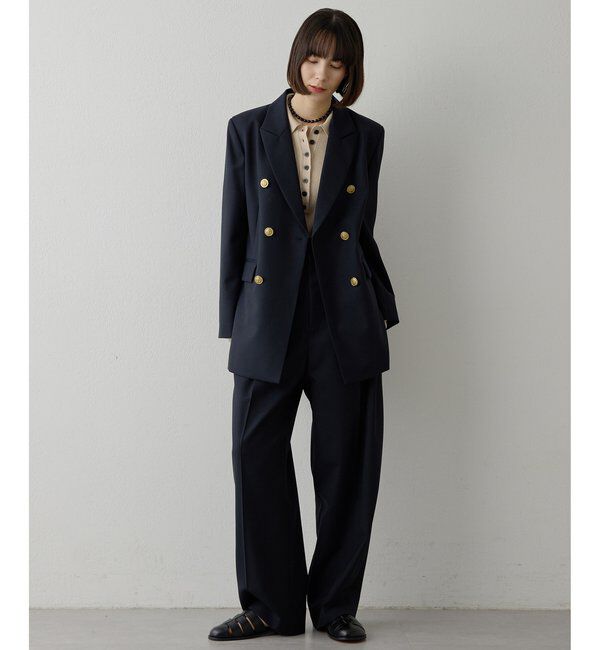  「ハイウエストタックパンツ」|チノ|