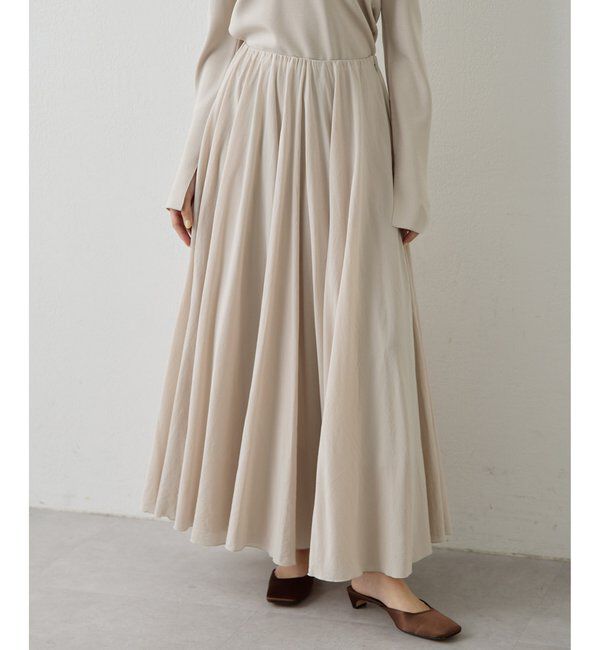  「製品染めカラースカート」|スカート|