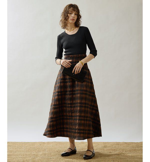 Drawing Numbers「【Drawing Numbers】リブハーフスリーブニット」|ニット・セーター|