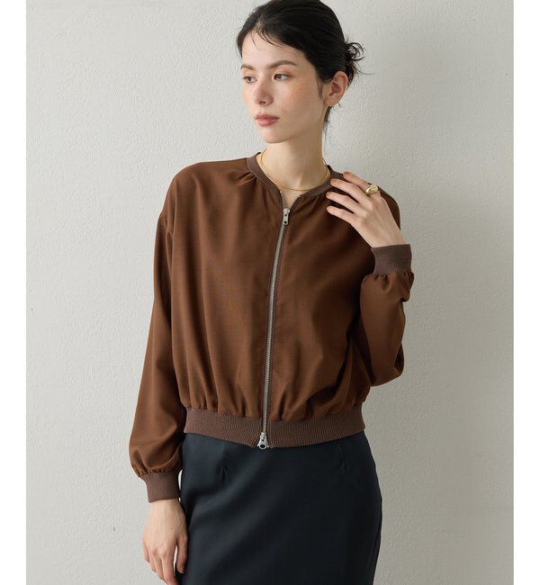 Drawing Numbers「【Drawing Numbers】ボイルZIPブルゾン」|シャツ・ブラウス|