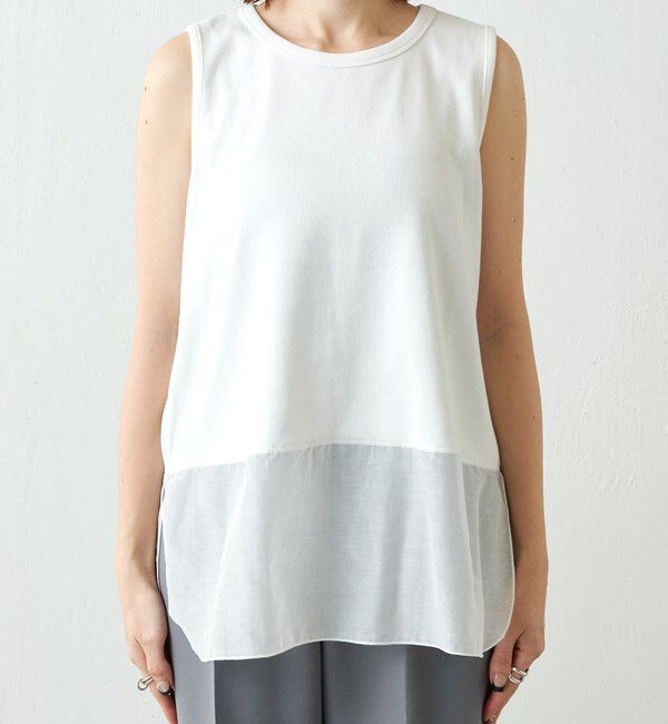  「【C&prime;NOTE/ノート】【新色登場】裾シアータンクトップ」|Tシャツ・カットソー|