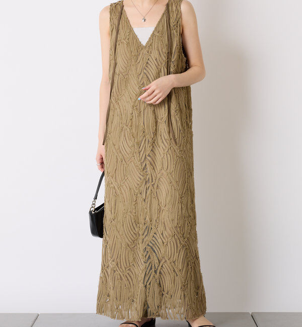  「【人気アイテムがサイズ展開を増やして再販！】バテンレースワンピース」|ワンピース|