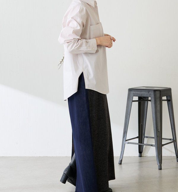  「Q.anos 2フェイスデニムスカート」|スカート|