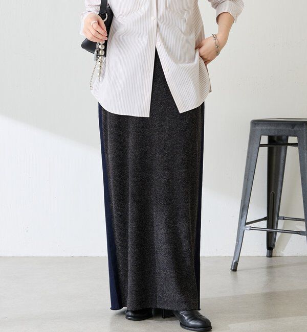  「Q.anos 2フェイスデニムスカート」|スカート|