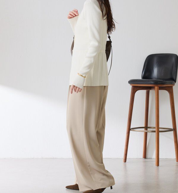  「リブペプラムカーディガン」|ニット・セーター|