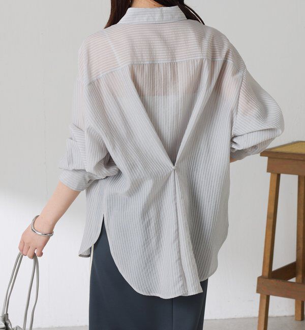  「シアーストライプシャツ」|シャツ・ブラウス|