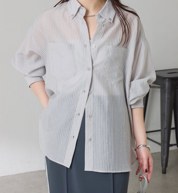  「シアーストライプシャツ」|シャツ・ブラウス|
