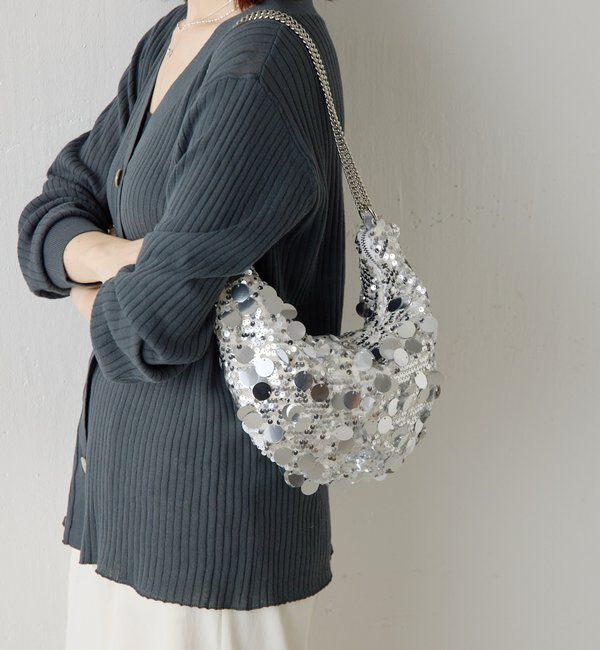  「【PAPILLONNER/パピヨネ】ドットスパンコールバッグ」|トートバッグ|