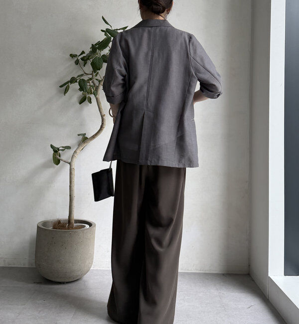  「【累計販売数3万枚突破/23色4サイズ展開！】タックワイドパンツ」|チノ|