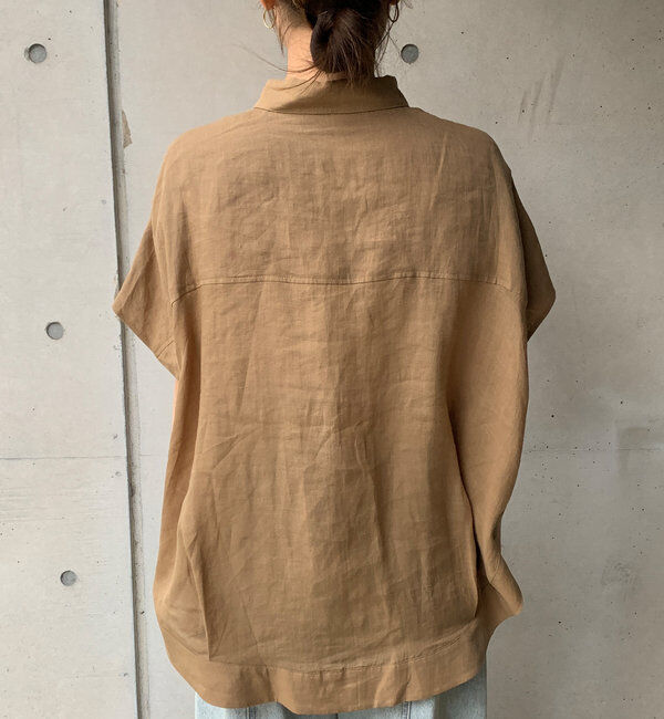  「リネンドロストフレンチシャツ」|シャツ・ブラウス|