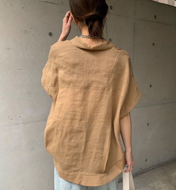  「リネンドロストフレンチシャツ」|シャツ・ブラウス|