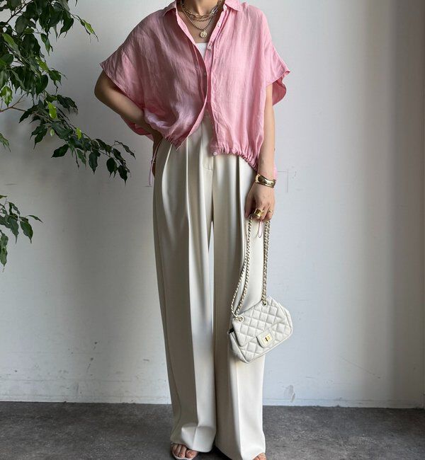  「リネンドロストフレンチシャツ」|シャツ・ブラウス|