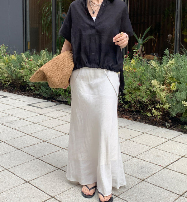  「リネンドロストフレンチシャツ」|シャツ・ブラウス|