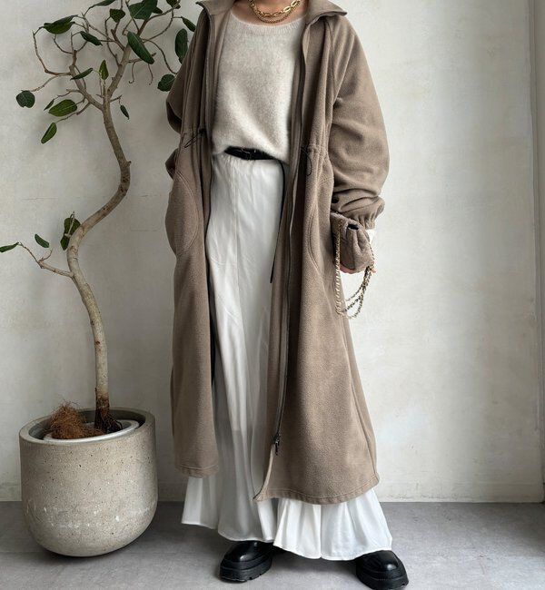  「【WEB限定】フリースロングコート」|その他|