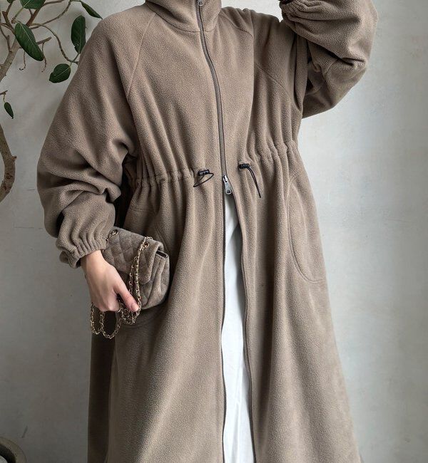  「【WEB限定】フリースロングコート」|その他|