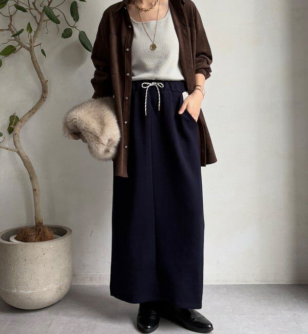  「【WEB限定】バイカラーダンボールスカート」|スカート|