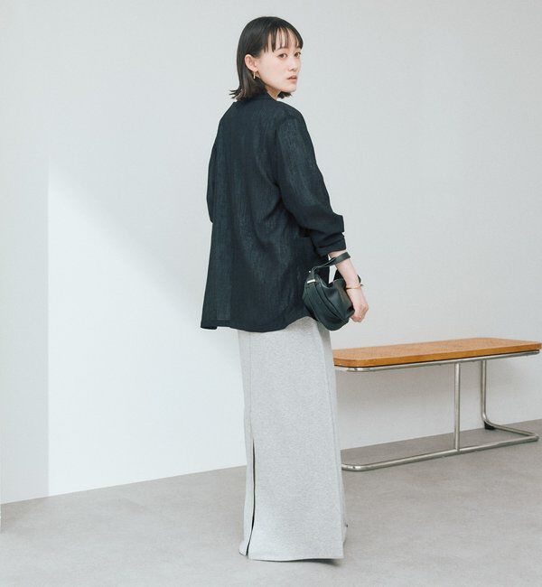  「予約【イージーな着心地】スエットロングスカート」|スカート|