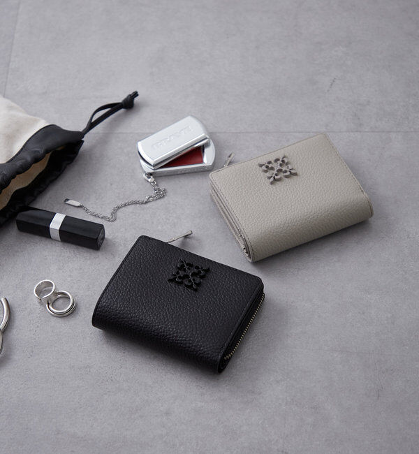  「モノグラムプレートハーフウォレット」|財布|