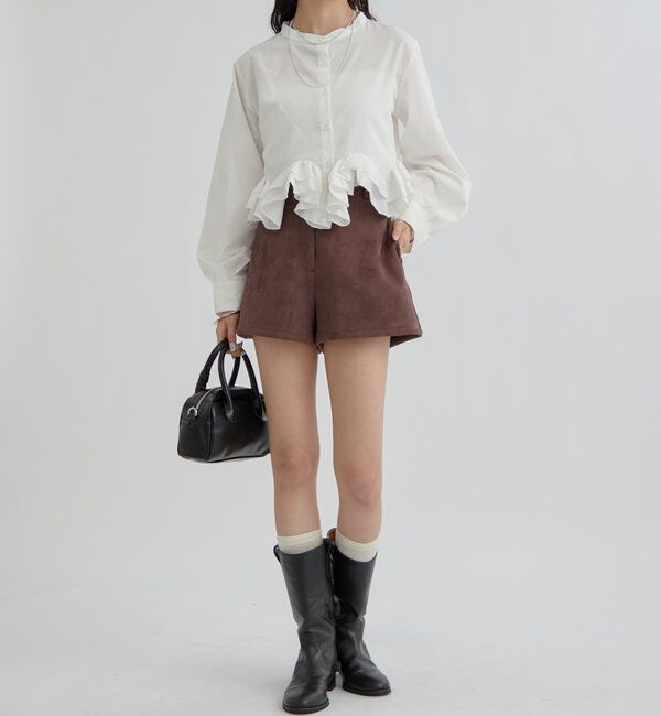  「ウェーブフリルブラウス」|シャツ・ブラウス|