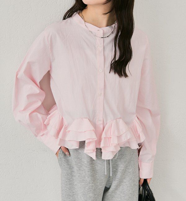  「ウェーブフリルブラウス」|シャツ・ブラウス|