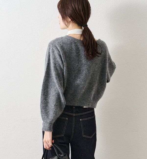  「リボン付きニット プルオーバー」|ニット・セーター|