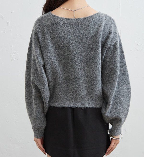  「リボン付きニット プルオーバー」|ニット・セーター|