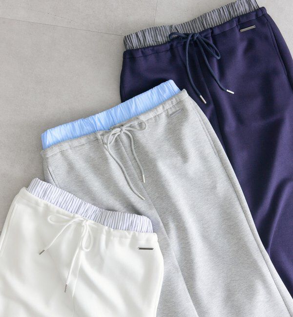  「Wベルトスウェットスカート」|スカート|