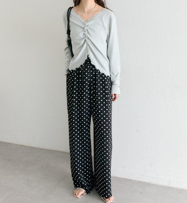  「ドットWベルトパンツ」|チノ|