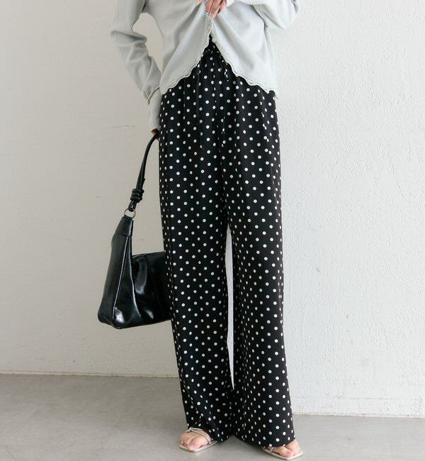  「ドットWベルトパンツ」|チノ|