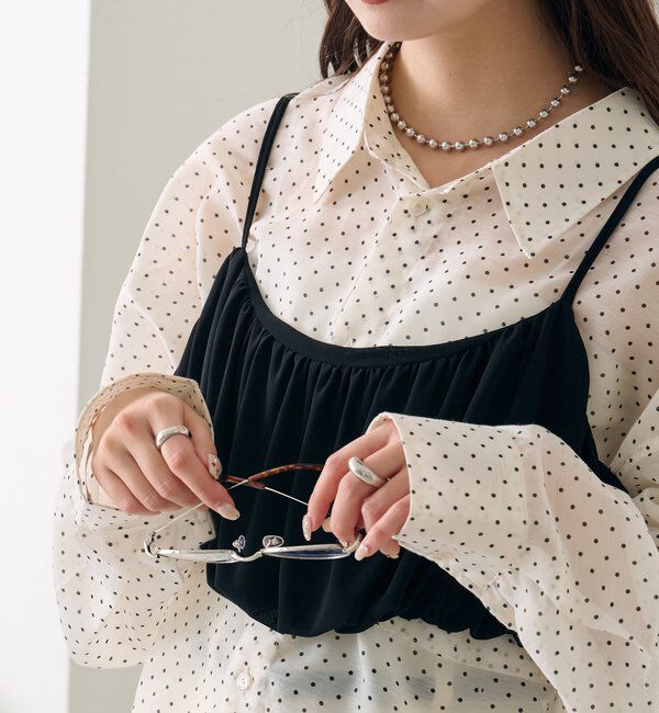  「シアーシャツビスチェSET」|シャツ・ブラウス|