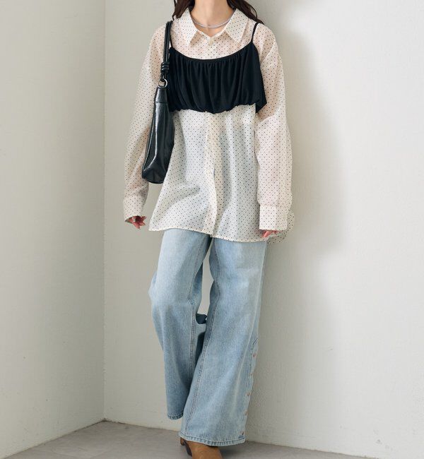  「シアーシャツビスチェSET」|シャツ・ブラウス|