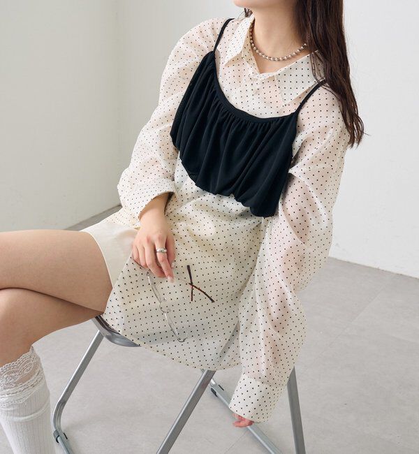  「シアーシャツビスチェSET」|シャツ・ブラウス|