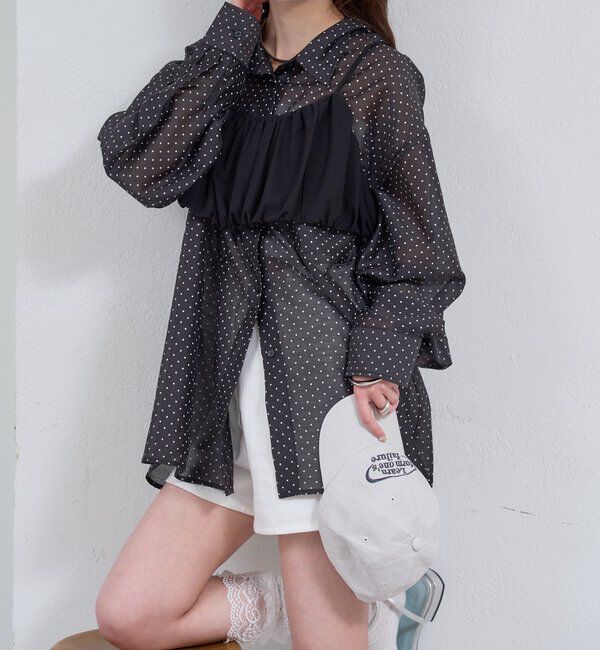  「シアーシャツビスチェSET」|シャツ・ブラウス|