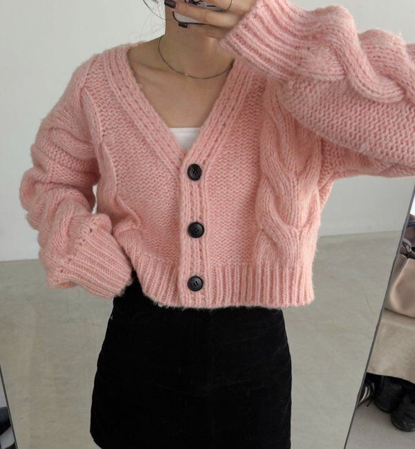  「BIGケーブルカーディガン」|カーディガン|