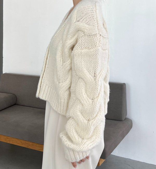  「BIGケーブルカーディガン」|カーディガン|