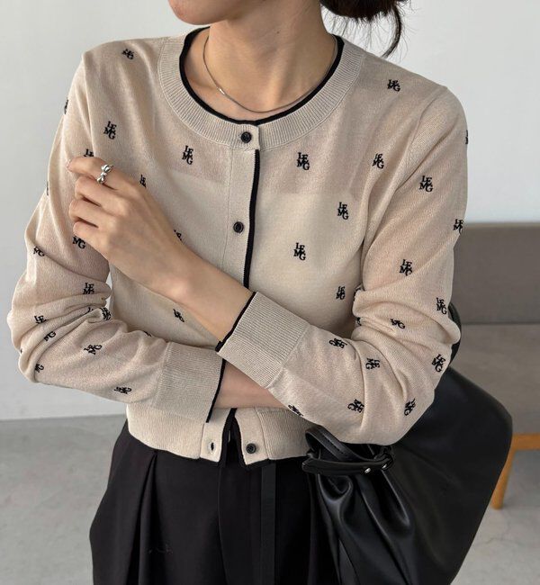  「モノグラムカーディガン」|カーディガン|