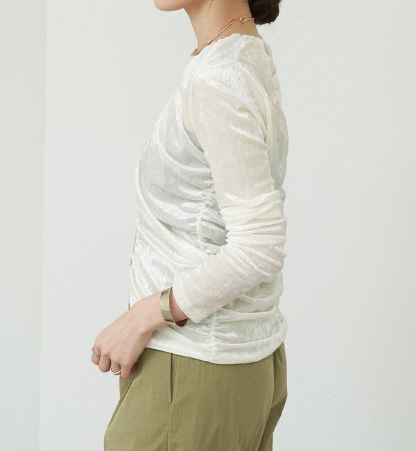  「シアーベロアカーディガン」|Tシャツ・カットソー|